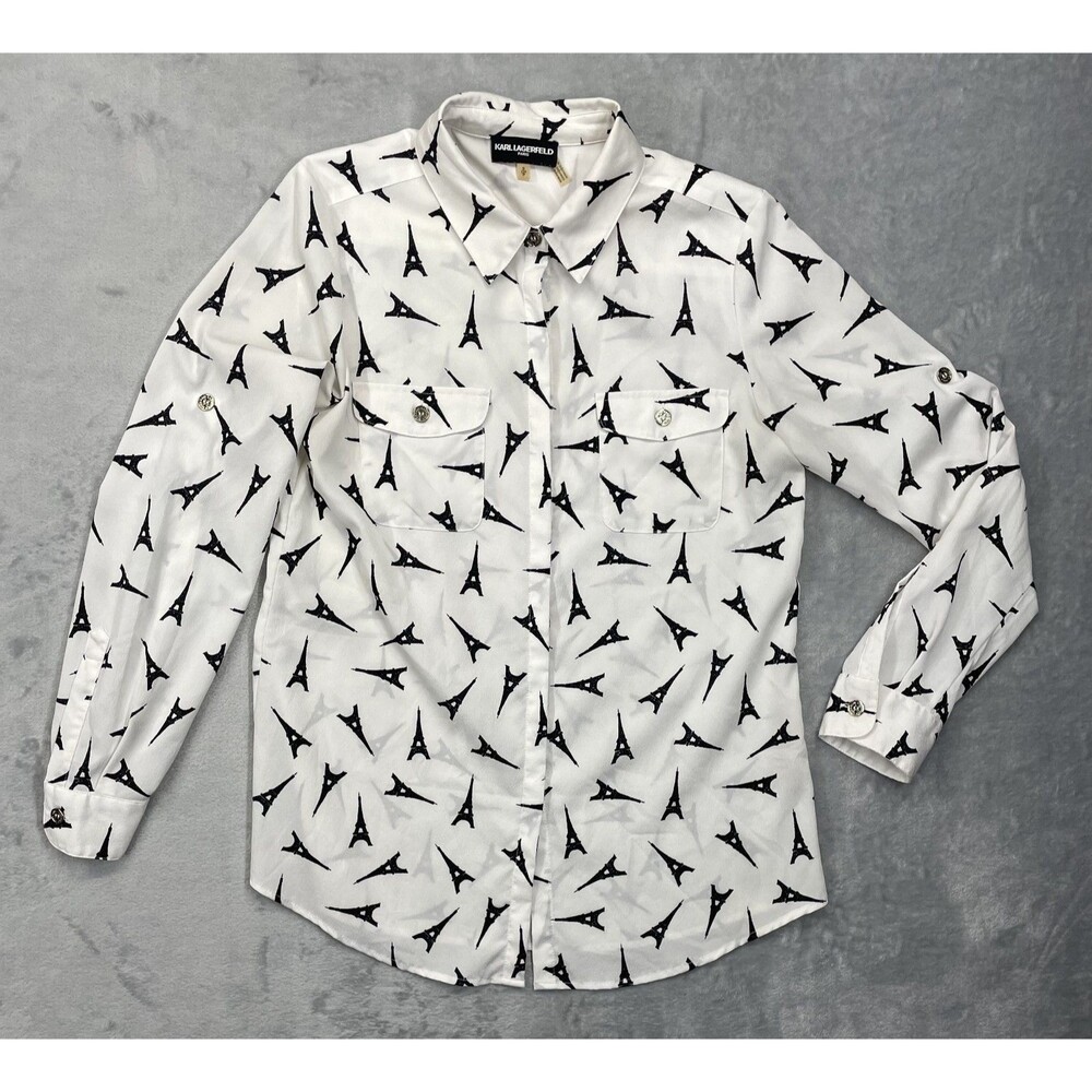 Karl Lagerfeld Small Eiffel Tower Blouse